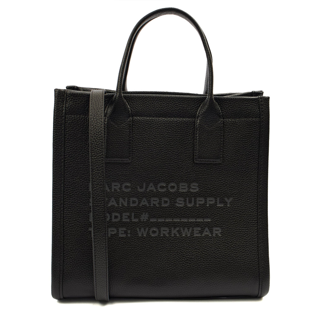 Marc Jacobs Tote The Tote Bag in Black, Leather — Front View