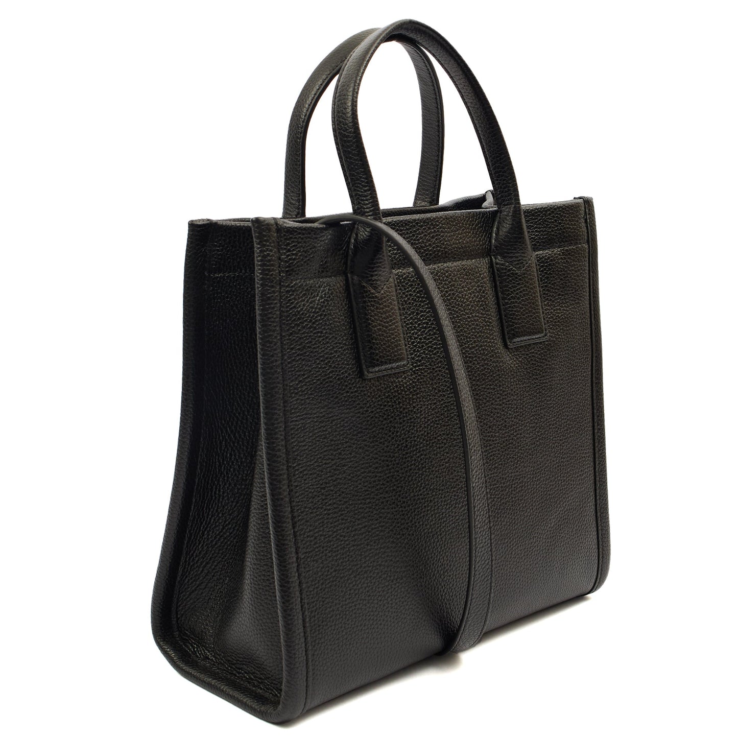 Marc Jacobs Tote The Tote Bag in Black, Leather — Side View