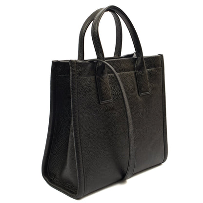 Marc Jacobs Tote The Tote Bag in Black, Leather — Side View