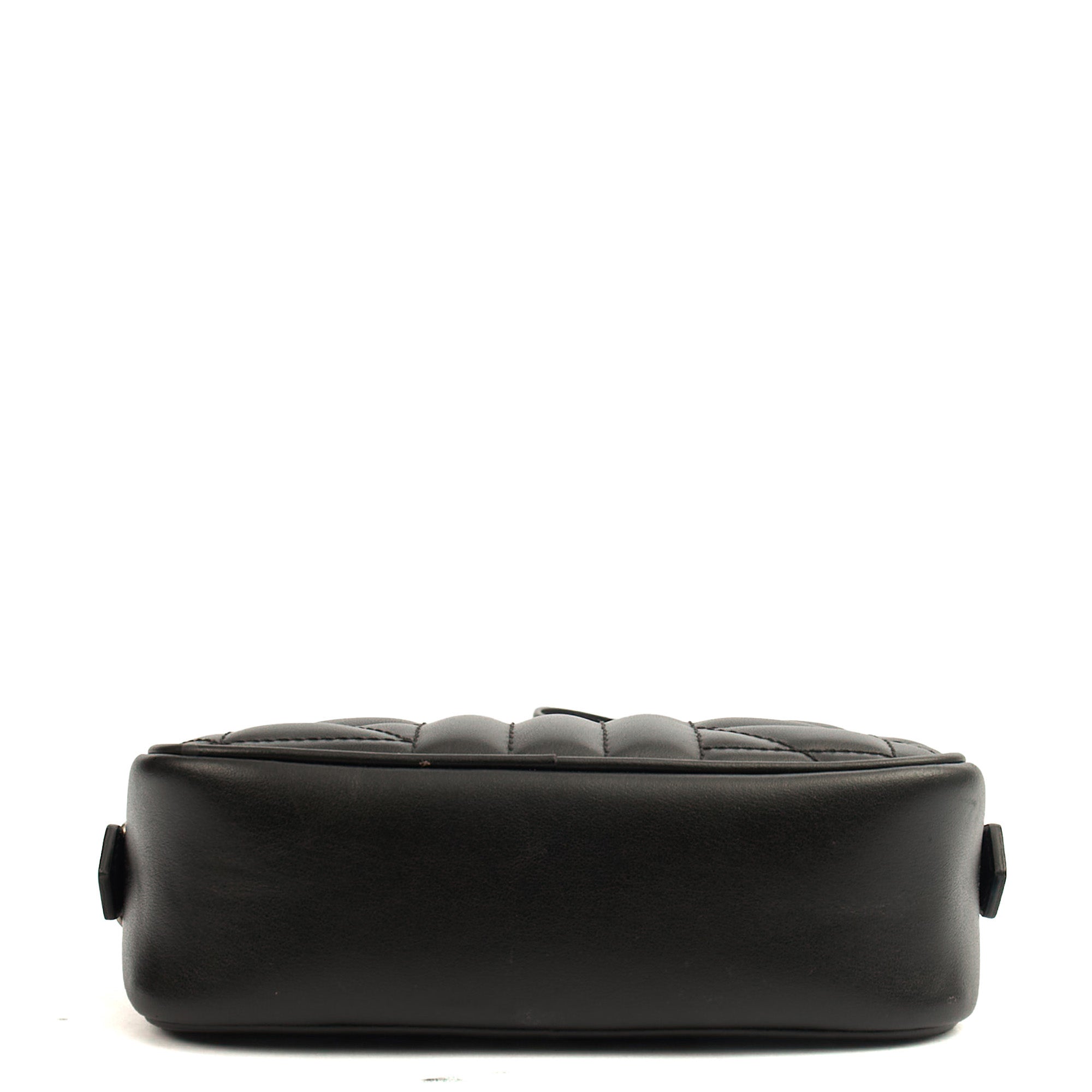 Gucci Cross Body Marmont Shoulder Bag - Mini in Black, Leather — Detail View