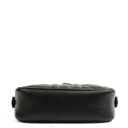 Gucci Cross Body Marmont Shoulder Bag - Mini in Black, Leather — Detail View