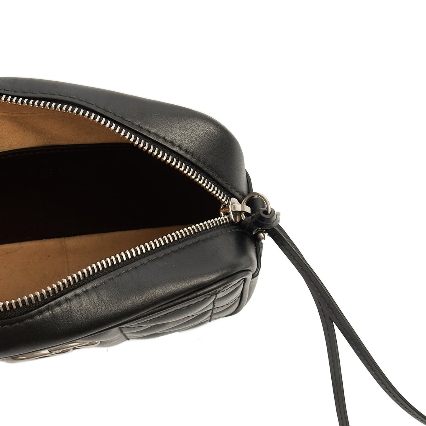 Gucci Cross Body Marmont Shoulder Bag - Mini in Black, Leather — Alternate View 7