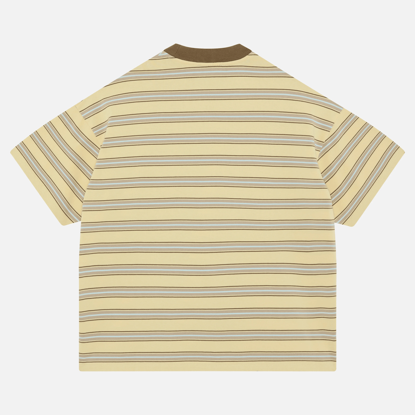 Summit Stripe Short Sleeve T-Shirt 'Yellow' — XXS — Side View
