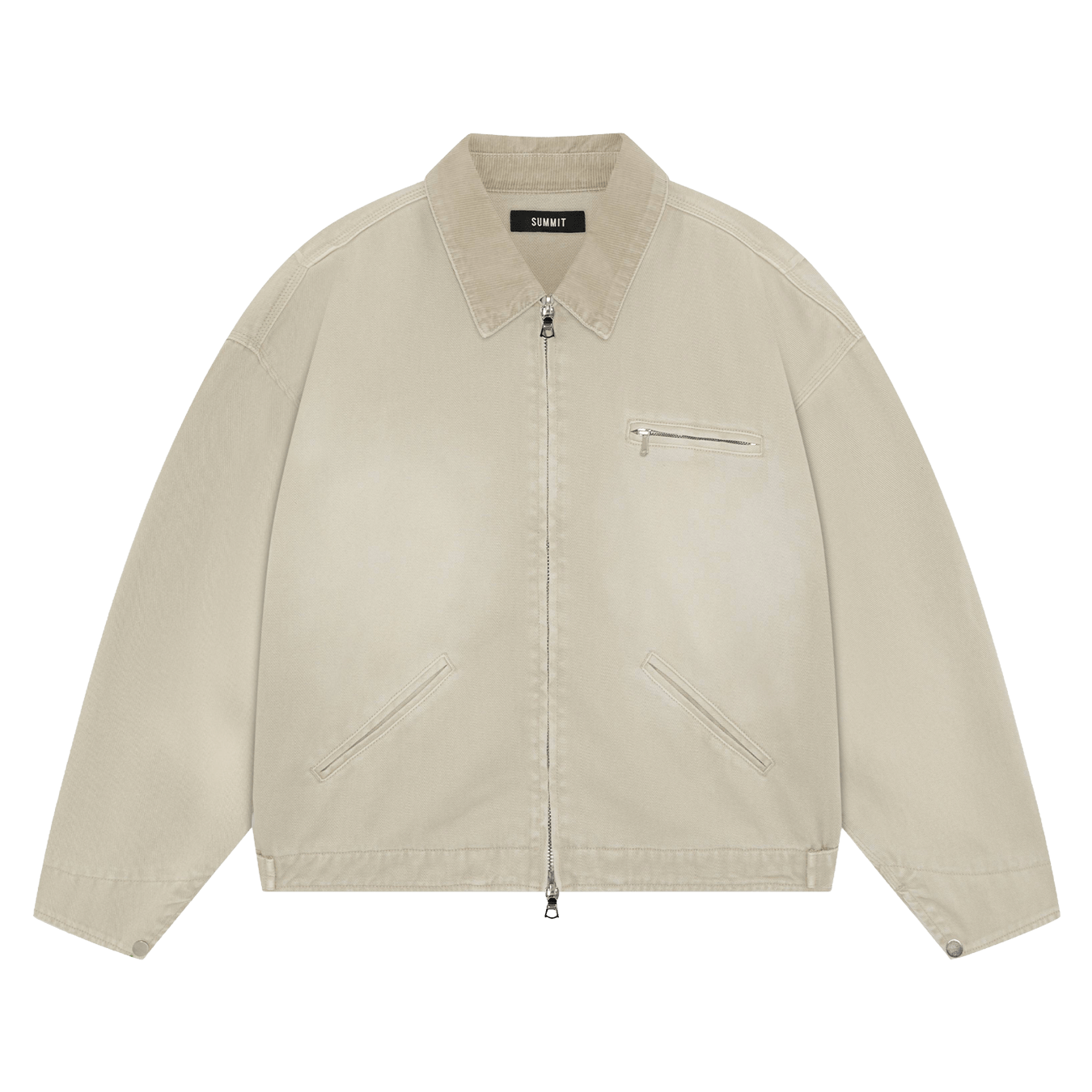 Summit Workers Jacket 'Vintage Beige' — XXS — Front View