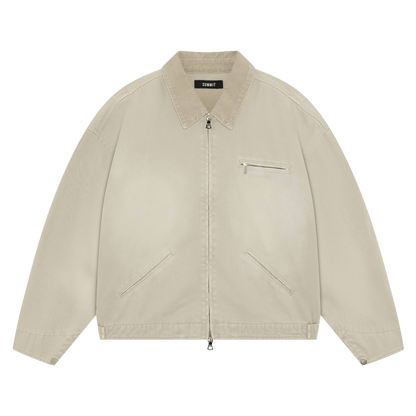 Summit Workers Jacket 'Vintage Beige' — XXS — Front View
