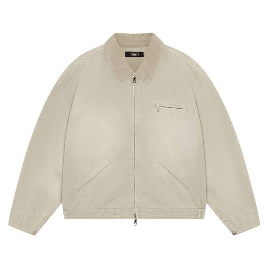 Summit Workers Jacket 'Vintage Beige' — XXS — Front View