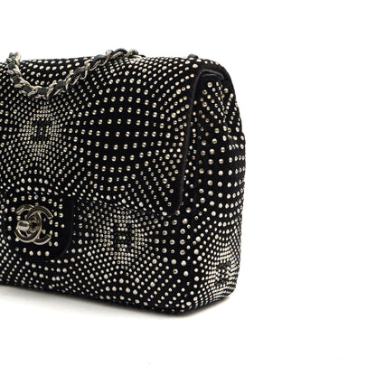 Chanel Shoulder Bag Flap Bag in Black, Velvet — Alternate View 14