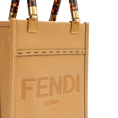 Fendi Tote Sunshine - Mini in Brown, Leather — Lifestyle View