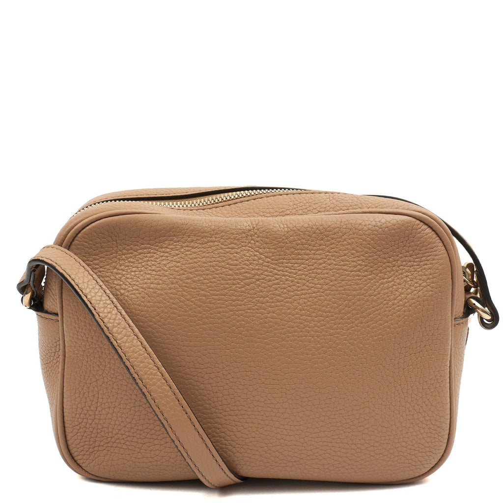 Gucci Cross Body Soho  Disco Bag - Small in Neutral, Leather — Top View