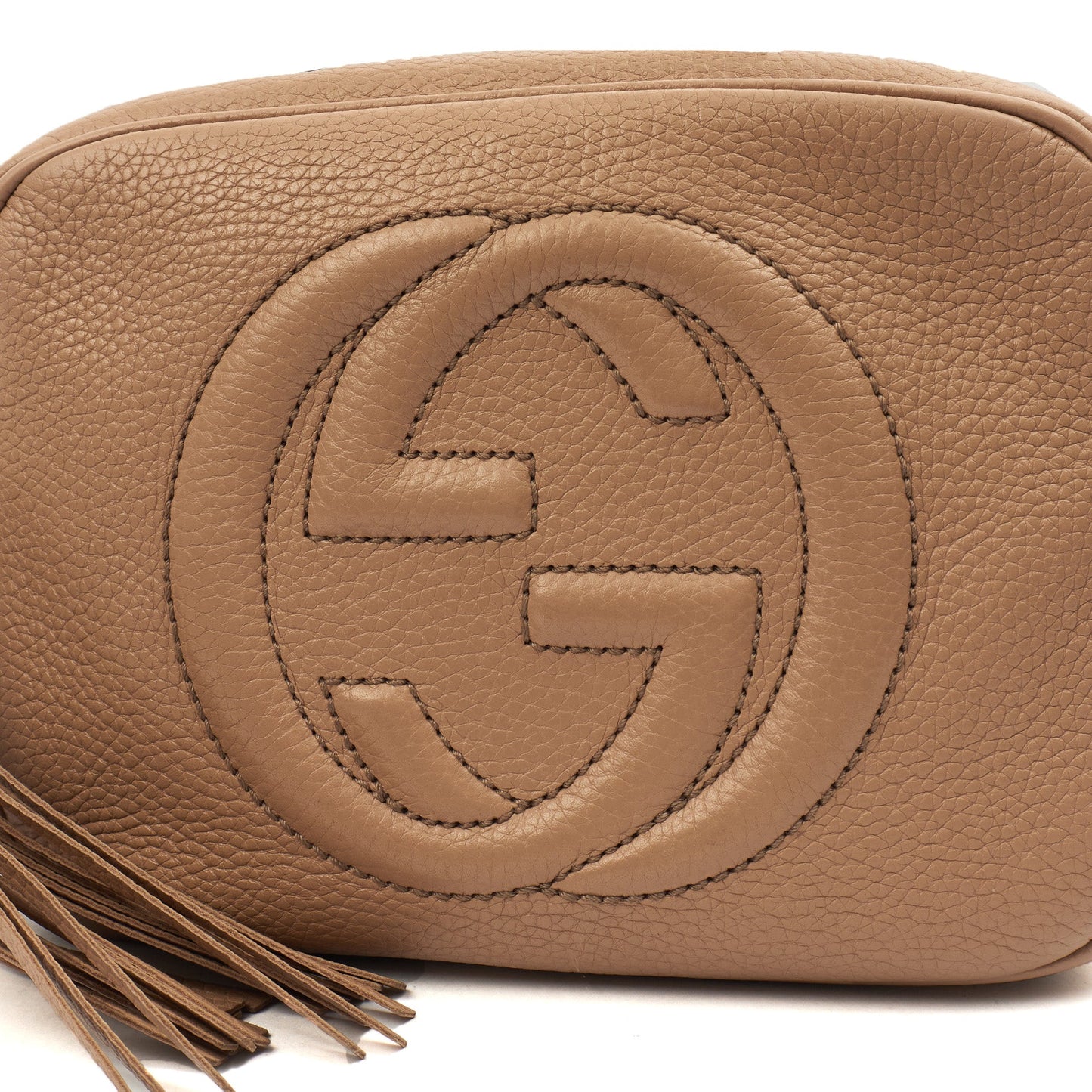 Gucci Cross Body Soho  Disco Bag - Small in Neutral, Leather — Side View