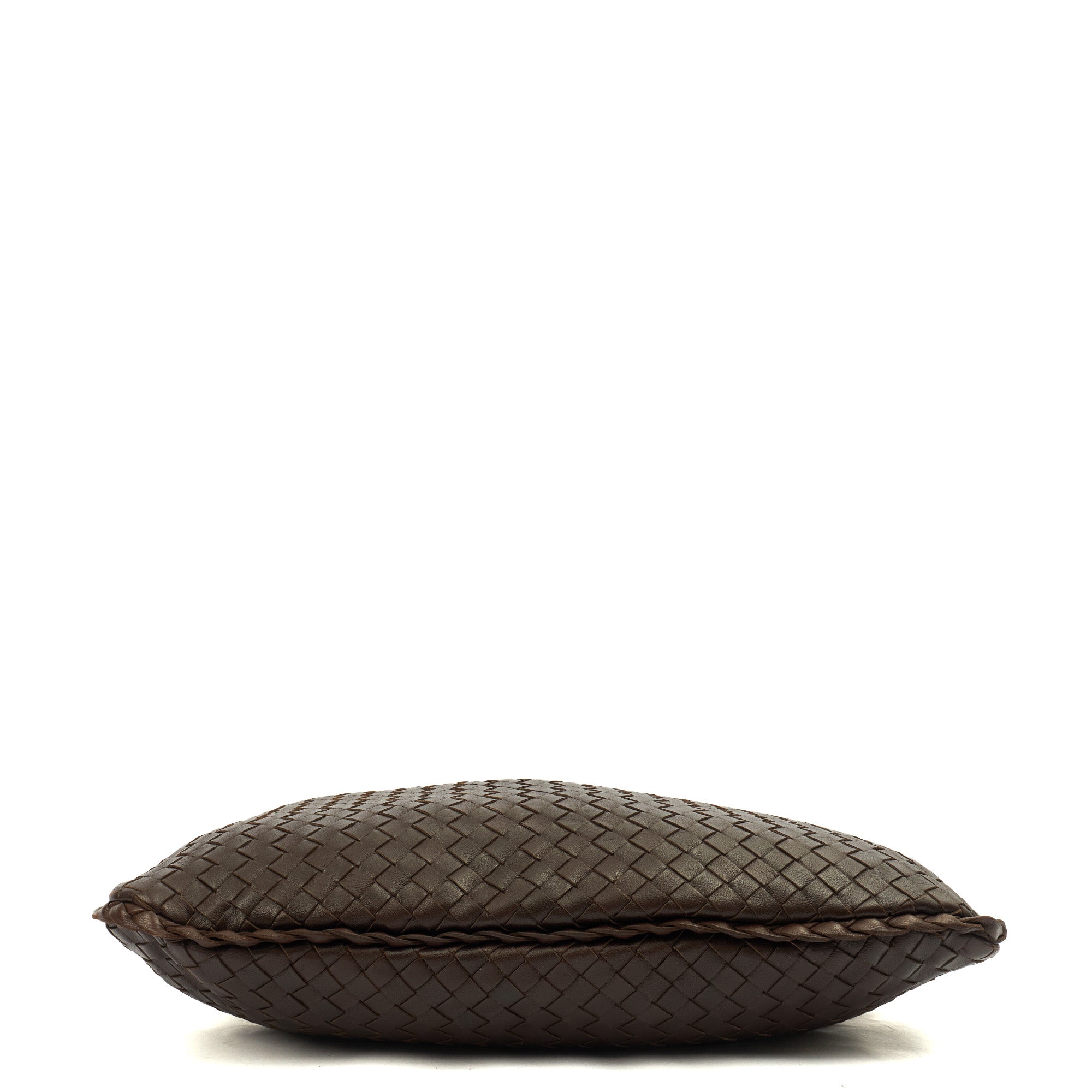 Bottega Veneta Shoulder Bag Intrecciato Shoulder Bag in Brown, Intrecciato Nappa — Detail View