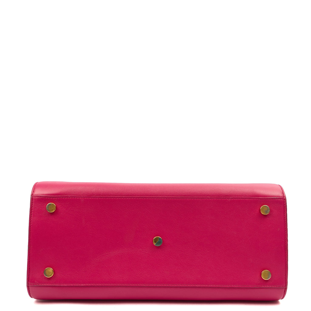 Saint Laurent Tote Sac de Jour in Pink, Calfskin Leather — Top View