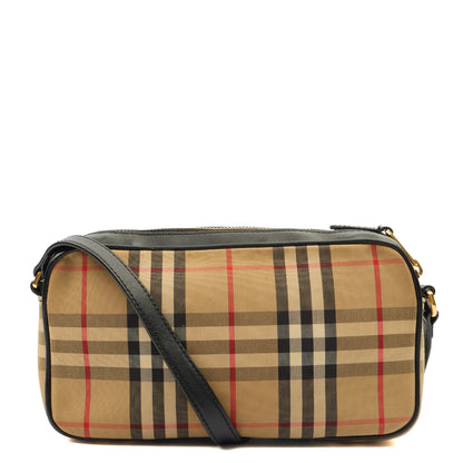 Burberry Cross Body Crossbody in Nova Check, Exotic Effect Leather — Front View
