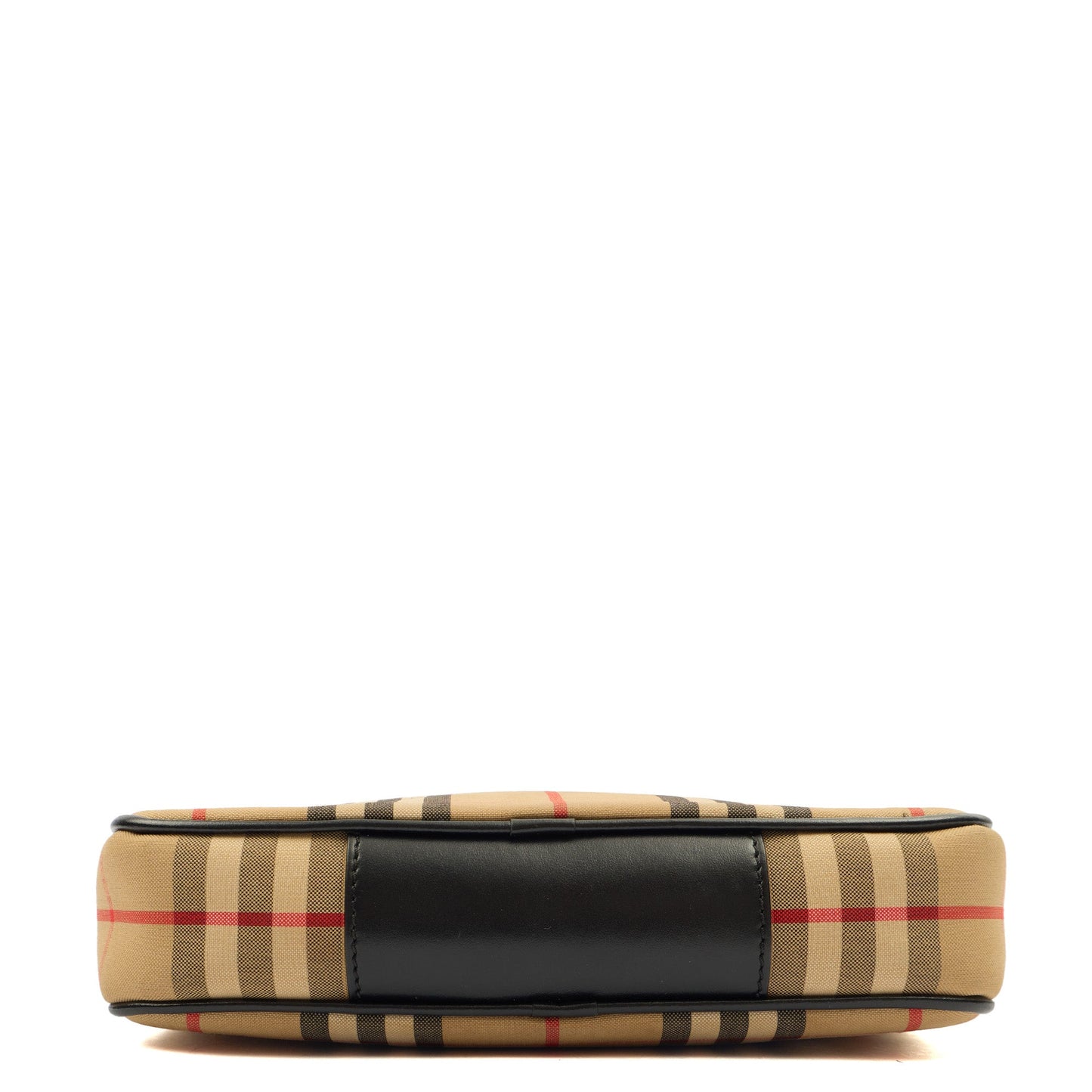 Burberry Cross Body Crossbody in Nova Check, Exotic Effect Leather — Top View
