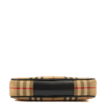 Burberry Cross Body Crossbody in Nova Check, Exotic Effect Leather — Top View
