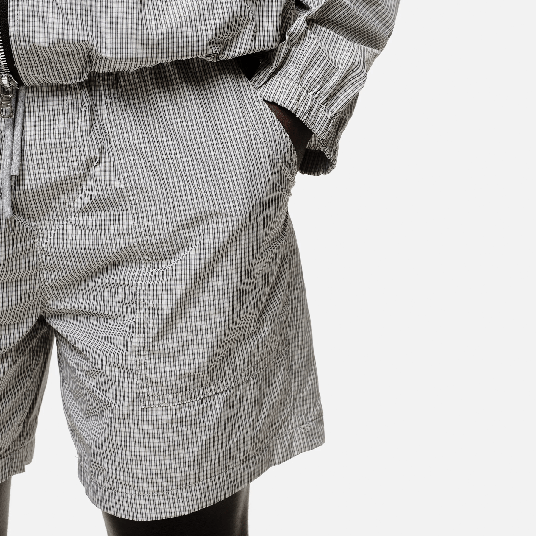 Summit Ripstop Shorts 'Black Check' — XXS — Back View