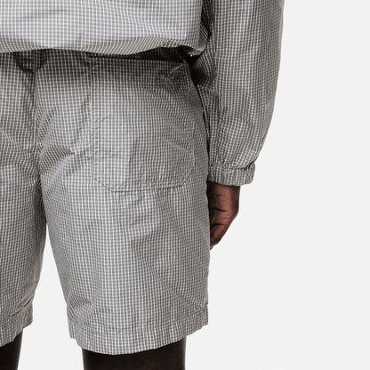 Summit Ripstop Shorts 'Black Check' — XXS — Top View