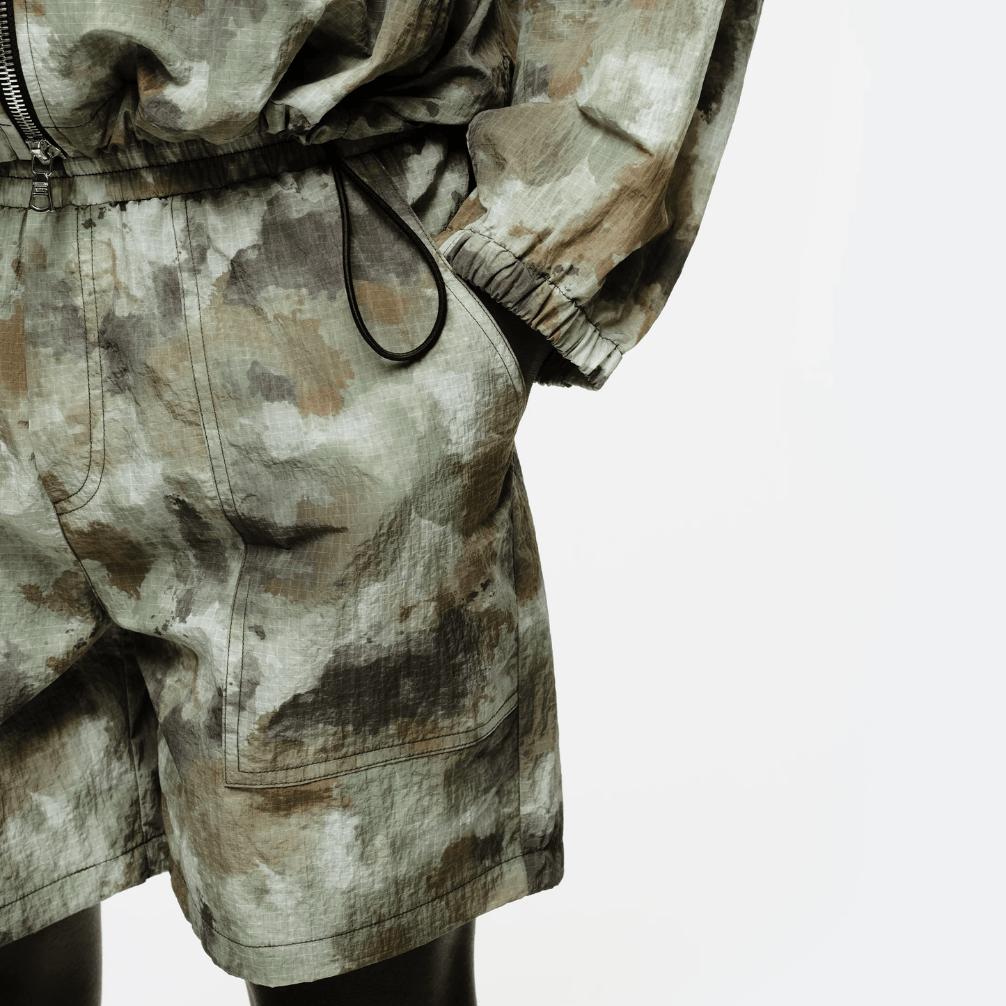 Summit Ripstop Shorts 'Watercolour Camo' — XXS — Back View