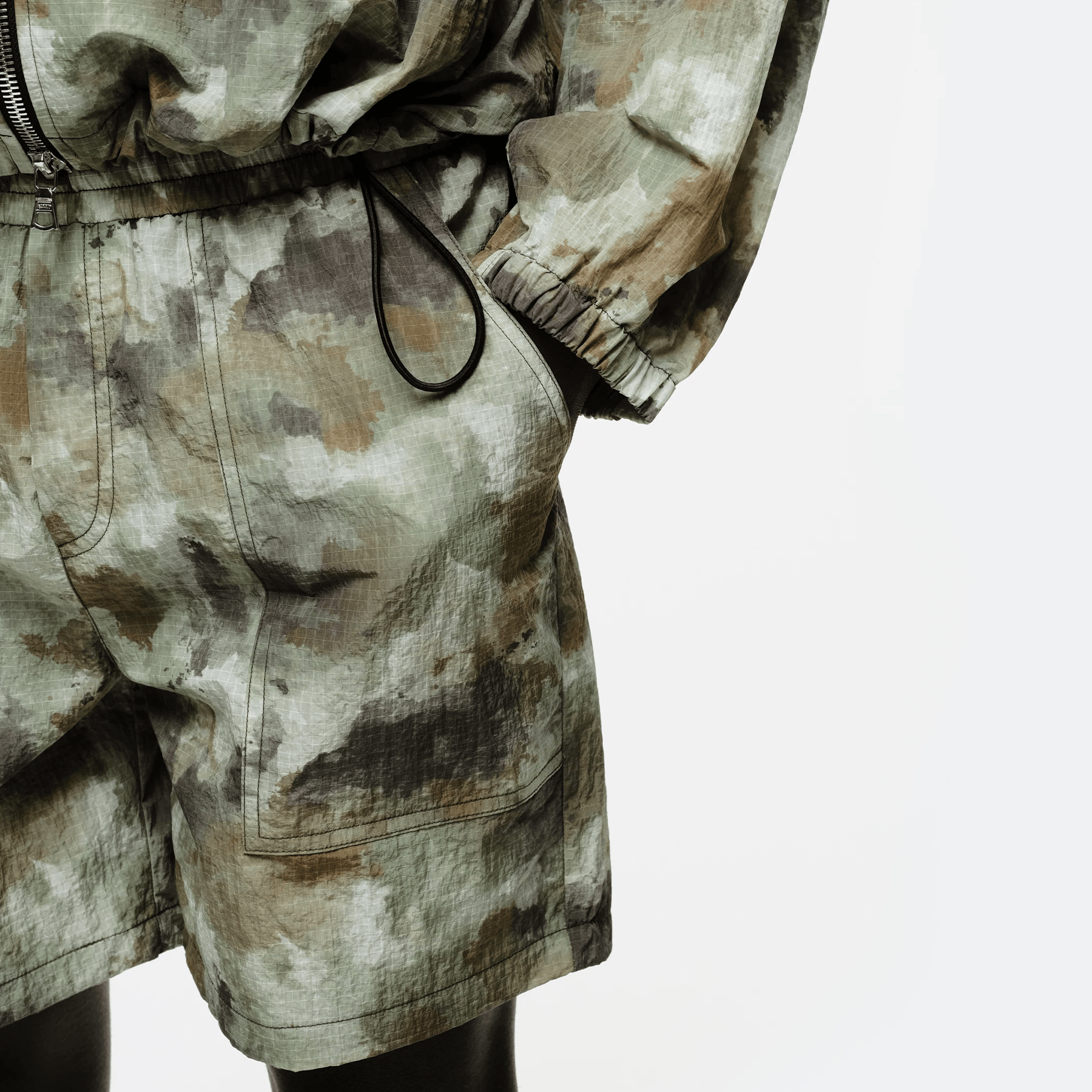Summit Ripstop Shorts 'Watercolour Camo' — XXS — Back View