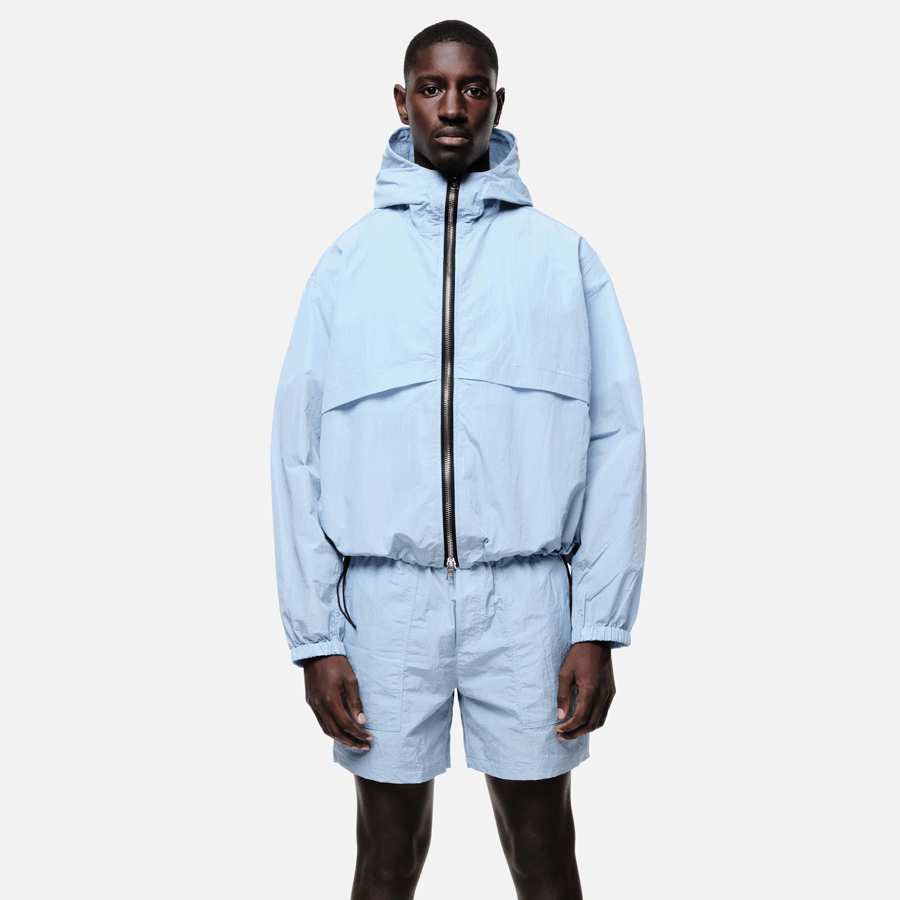 Summit Ripstop Windbreaker 'Sky Blue' — XXS — Back View