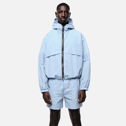 Summit Ripstop Windbreaker 'Sky Blue' — XXS — Back View