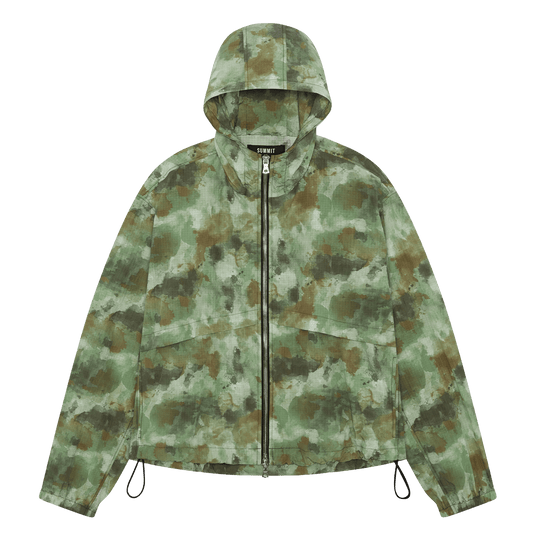 Summit Ripstop Windbreaker 'Watercolour Camo' — XXS — Front View