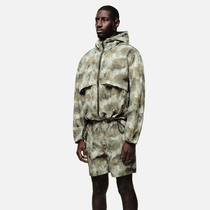 Summit Ripstop Windbreaker 'Watercolour Camo' — XXS — Top View