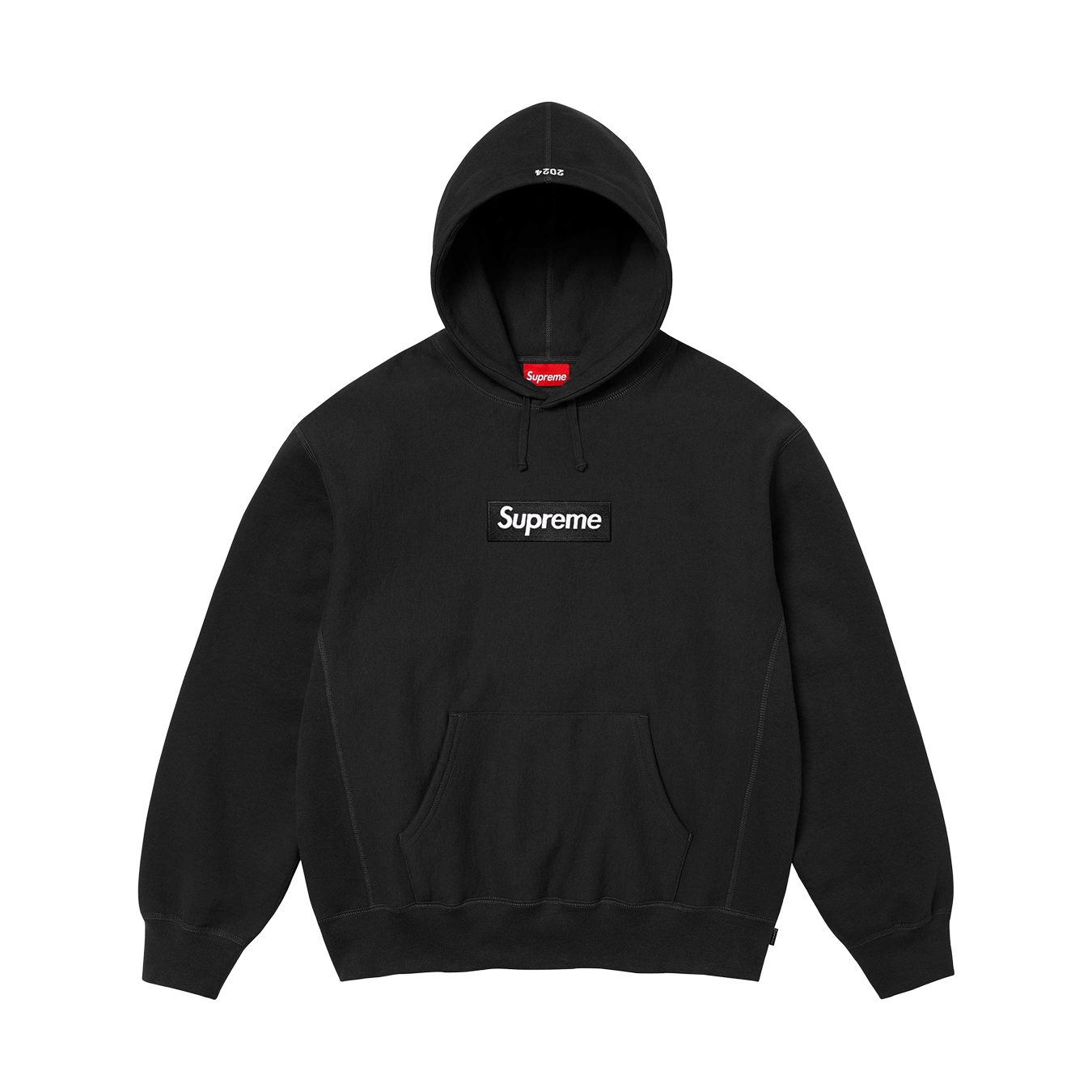 Supreme Box Logo Hoodie FW24 'Black' — XXS — Front View