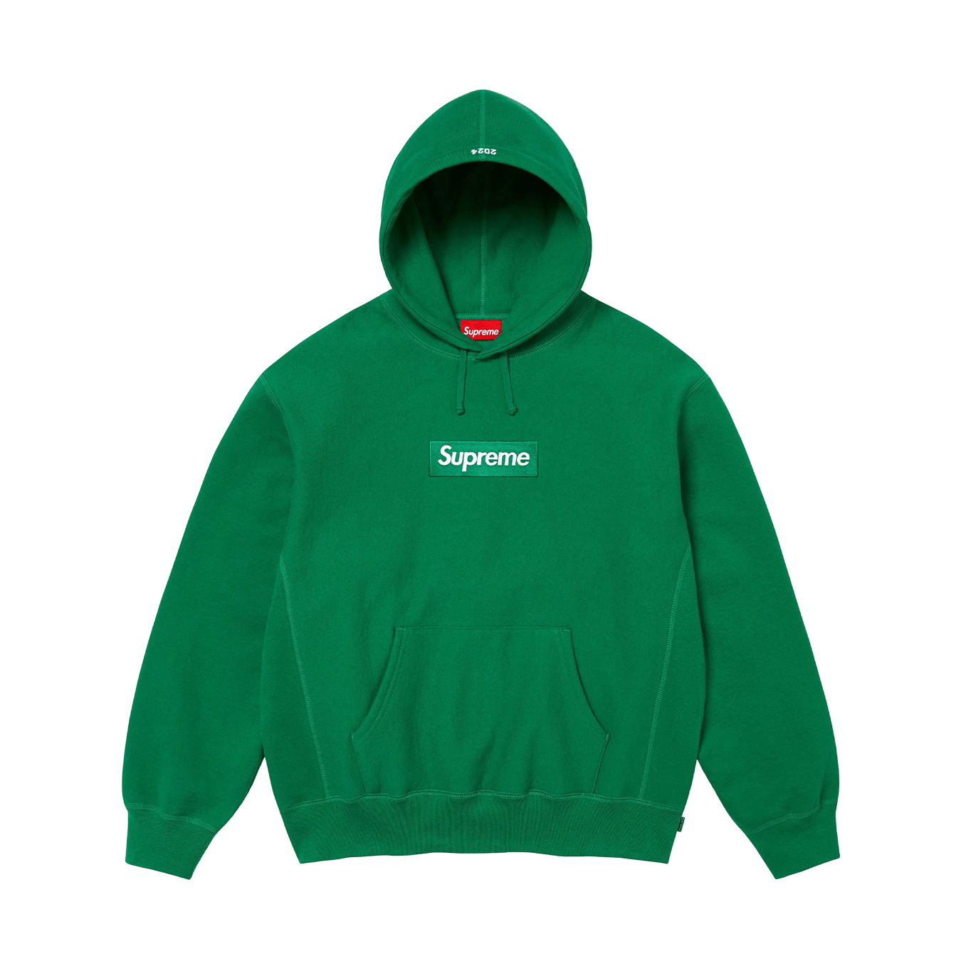 Supreme Box Logo Hoodie FW24 'Dark Green' — XXS — Front View
