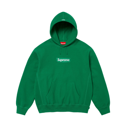 Supreme Box Logo Hoodie FW24 'Dark Green' — XXS — Front View
