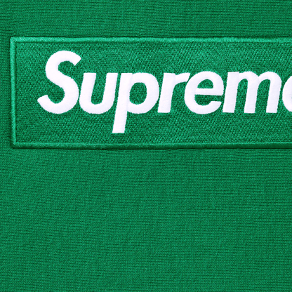 Supreme Box Logo Hoodie FW24 'Dark Green' — XXS — Side View