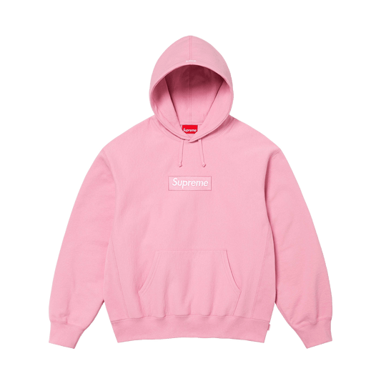 Supreme Box Logo Hoodie FW24 'Dusty Pink' — XXS — Front View