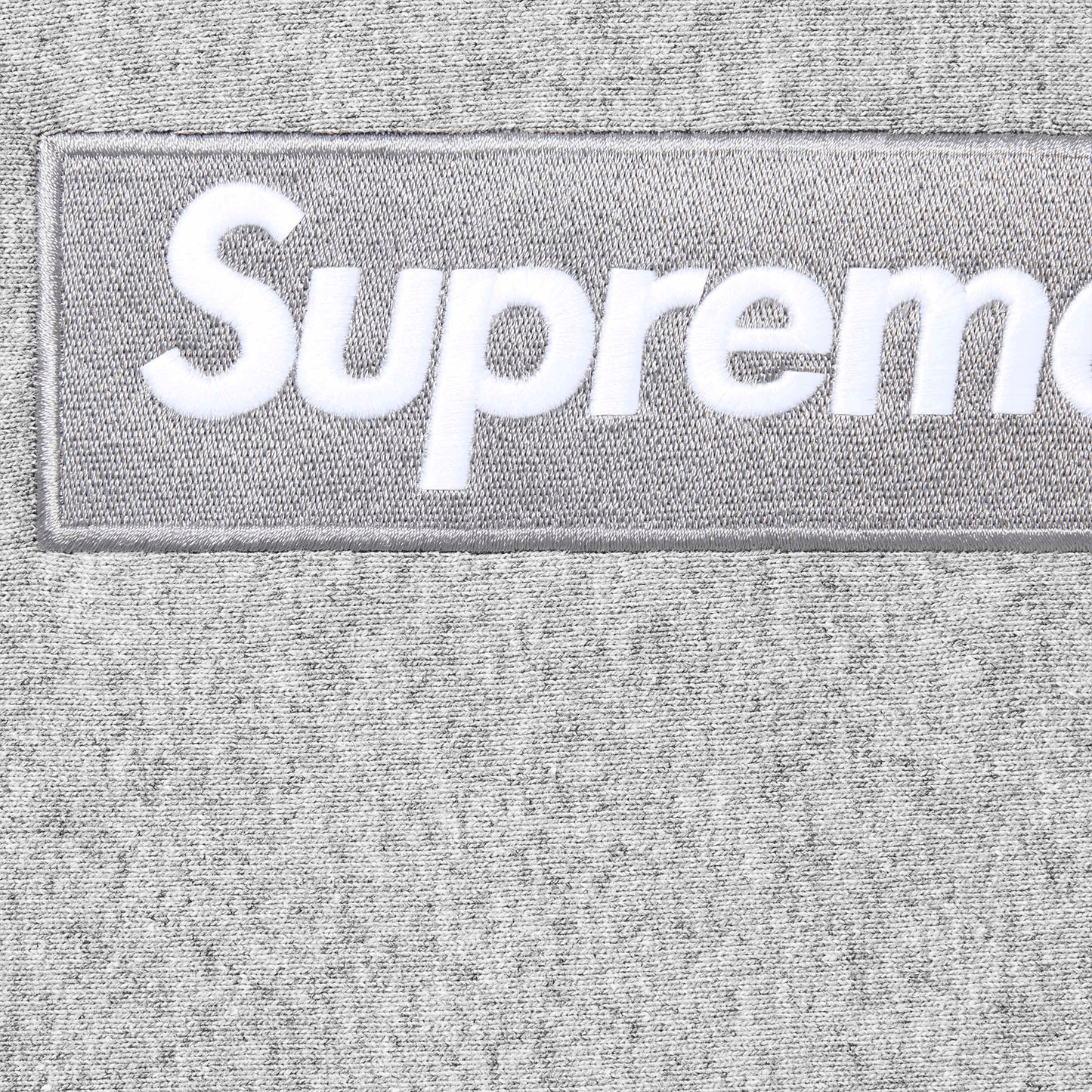 Supreme Box Logo Hoodie FW24 'Heather Grey' — XXS — Side View