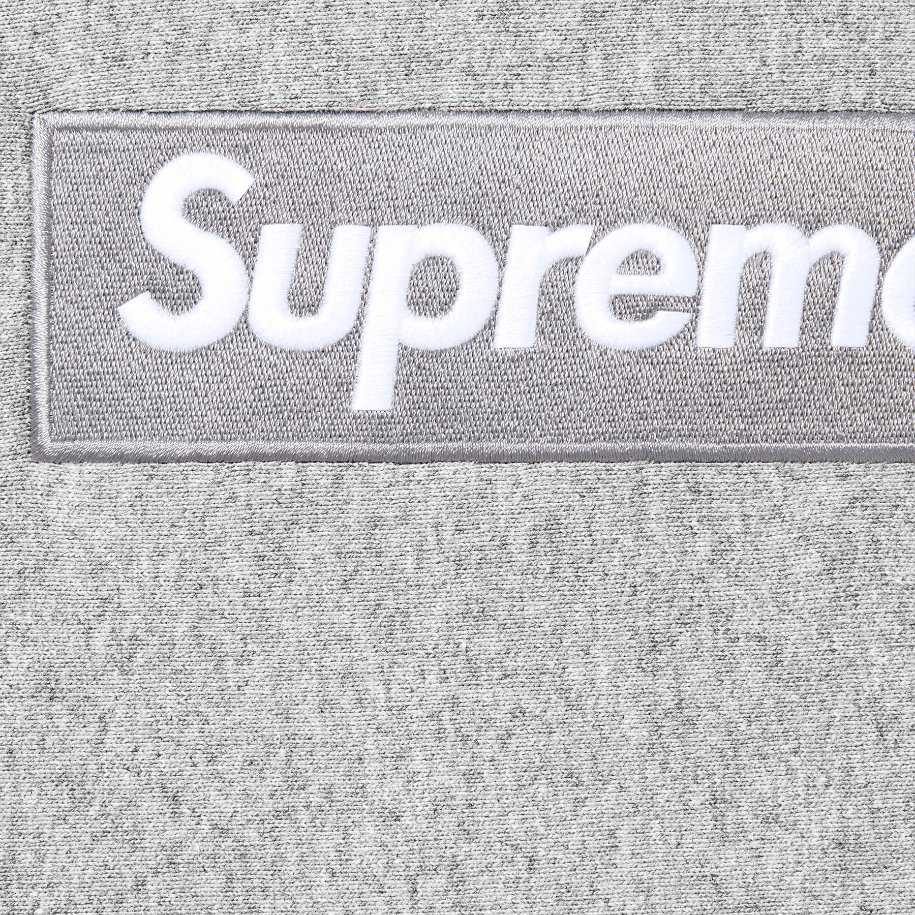 Supreme Box Logo Hoodie FW24 'Heather Grey' — XXS — Side View