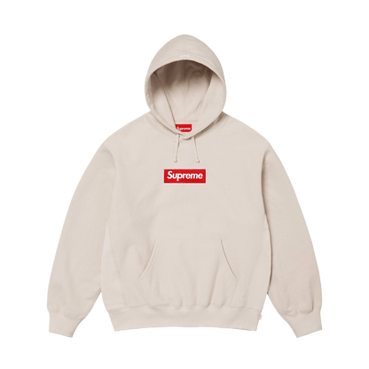 Supreme Box Logo Hoodie FW24 'Stone' — XXS — Front View