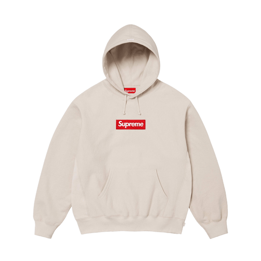 Supreme Box Logo Hoodie FW24 'Stone' — XXS — Front View