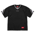 Supreme Jacquard Rib Football Jersey 'Black' — XXS — Front View
