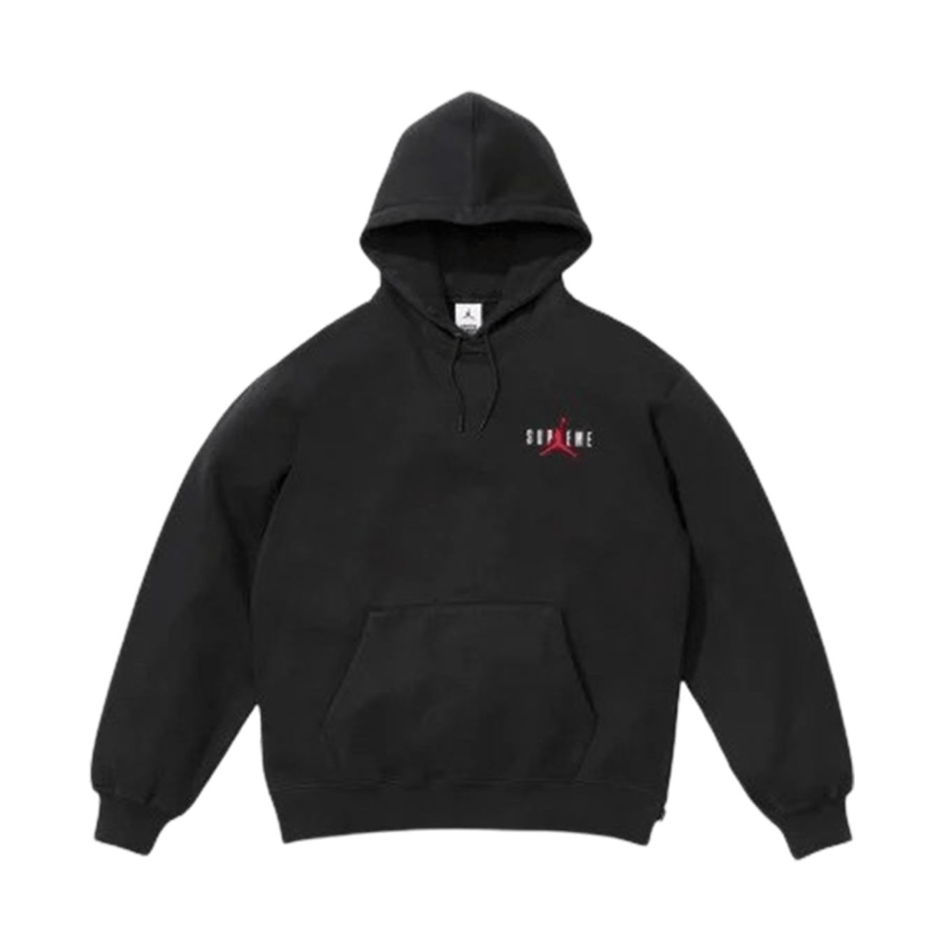 Supreme x Jordan Hoodie 'Black' — XXS — Front View