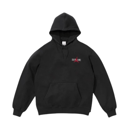 Supreme x Jordan Hoodie 'Black' — XXS — Front View