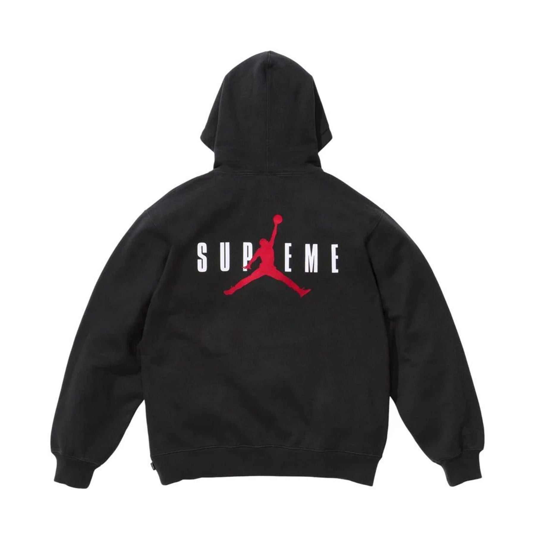 Supreme x Jordan Hoodie 'Black' — XXS — Side View