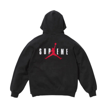Supreme x Jordan Hoodie 'Black' — XXS — Side View