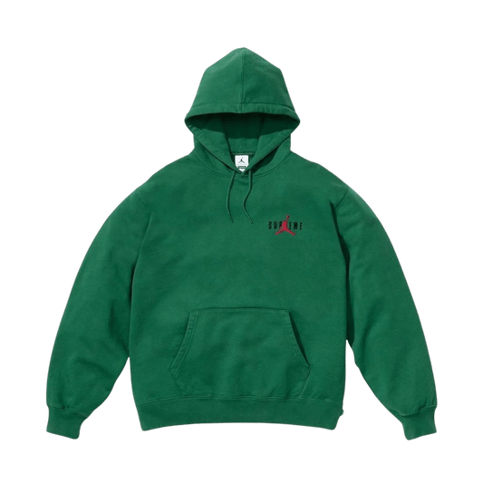 Supreme x Jordan Hoodie 'Green' — XXS — Side View