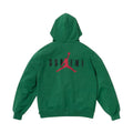 Supreme x Jordan Hoodie 'Green' — XXS — Front View