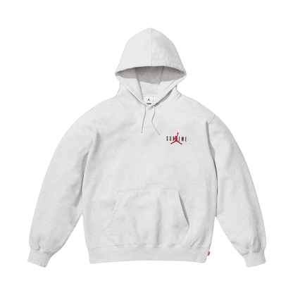 Supreme x Jordan Hoodie 'White' — XXS — Front View