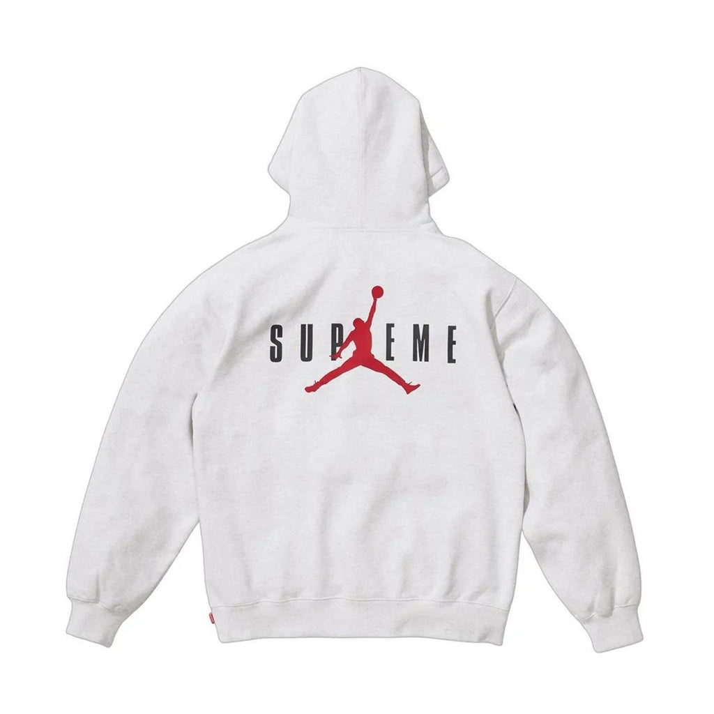 Supreme x Jordan Hoodie 'White' — XXS — Side View
