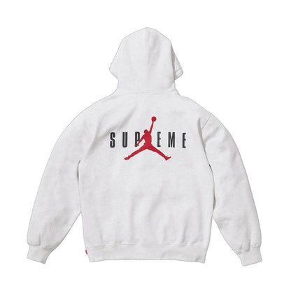 Supreme x Jordan Hoodie 'White' — XXS — Side View
