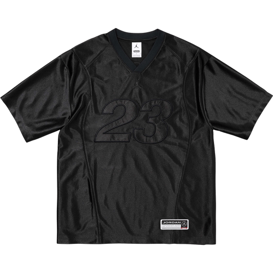 Supreme x Jordan Warm Up Jersey 'Black' — XXS — Front View