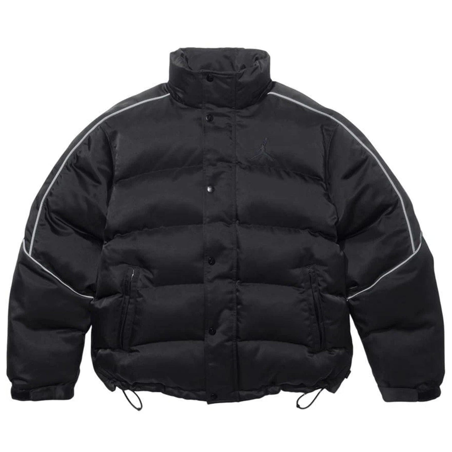 Supreme x Jordan Puffer Jacket 'Black' — XXS — Side View