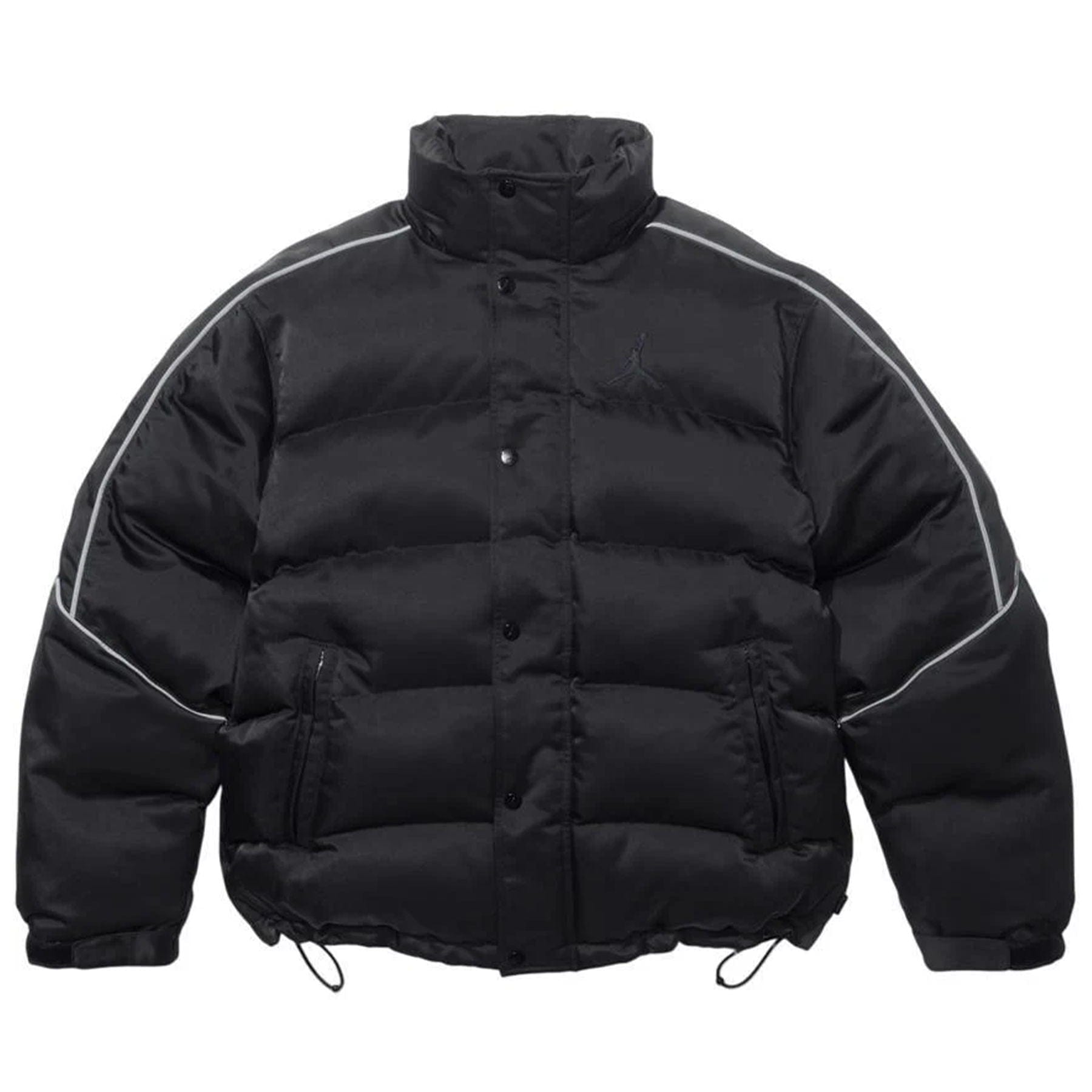Supreme x Jordan Puffer Jacket 'Black' — XXS — Side View