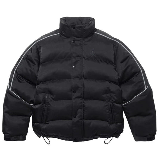 Supreme x Jordan Puffer Jacket 'Black' — XXS — Side View